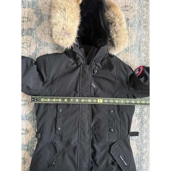 Canada Goose Kensington Black Parka Women's Size Small Excellent Condition - Picture 3 of 8